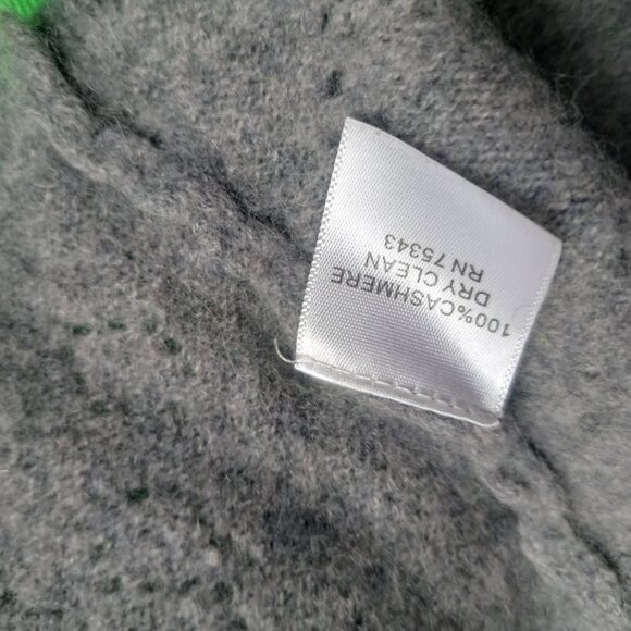100% Cashmere Sweater Grey with Hood Size M - Picture 5 of 7